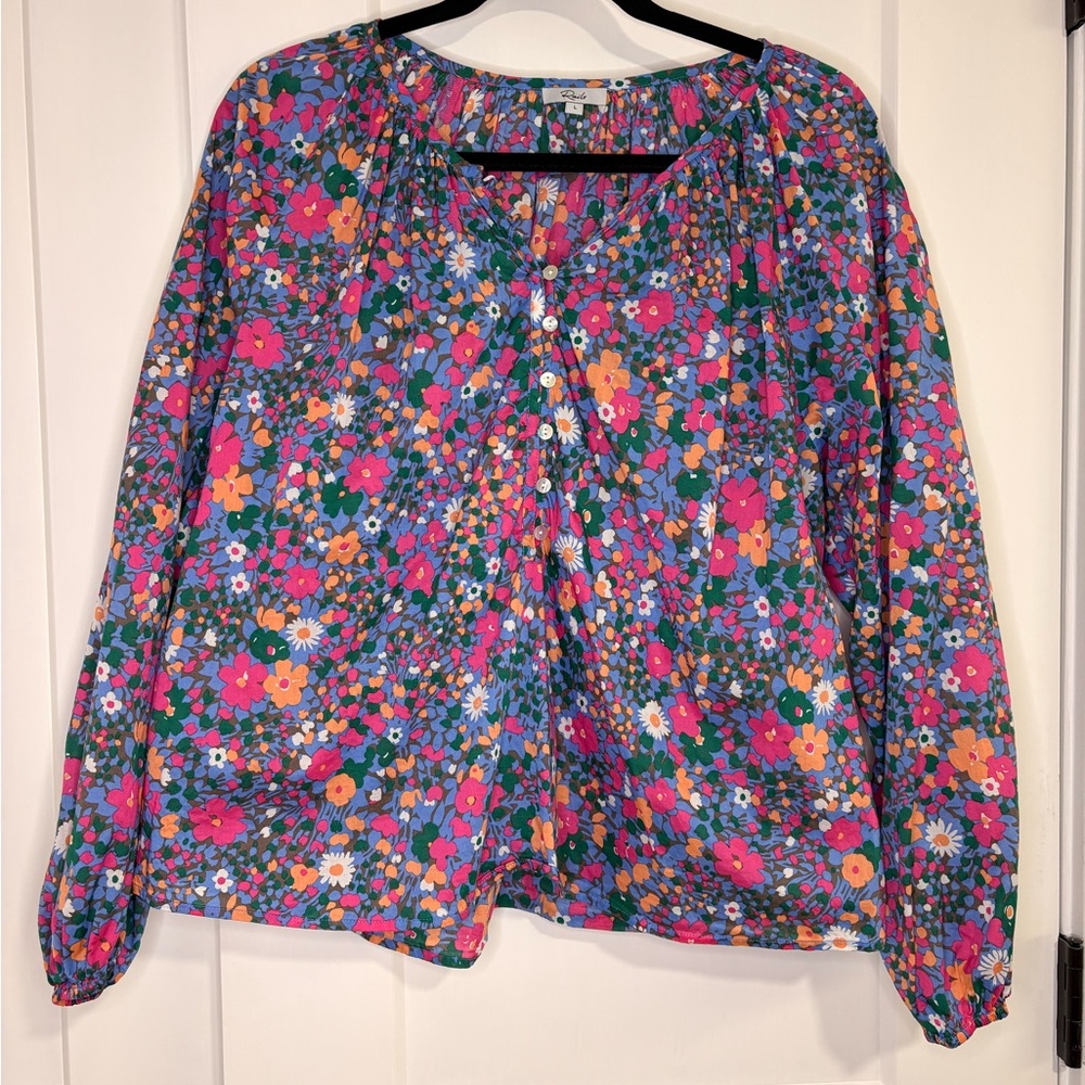 Rails Multicolor Floral Blouse